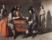 Mathieu le Nain The Backgammon Players USA oil painting reproduction